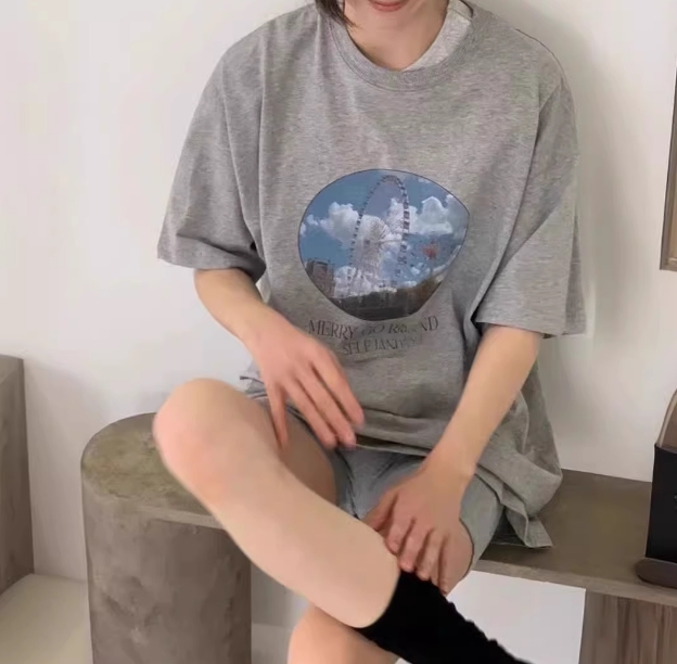 短袖t恤女寬鬆韓版ins潮2025春夏季新款中長款半袖上衣ins潮