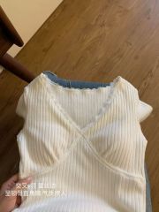 V領打底衫女內搭2025春季新款修身針織衫長袖性感上衣