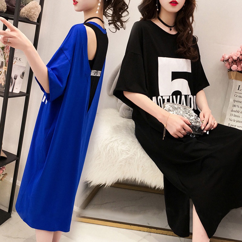 Official picture Milk silk summer 2025 design mid-length sexy backless letter print short-sleeved T-shirt for women