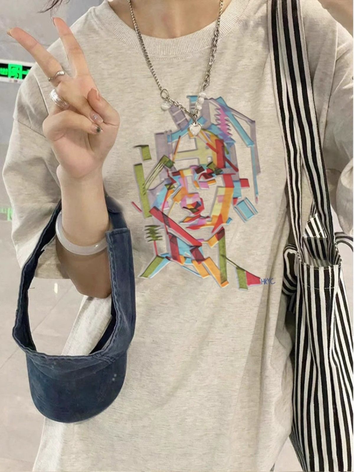 高品質純棉220克精梳緊密100%棉 寬鬆短袖t恤女