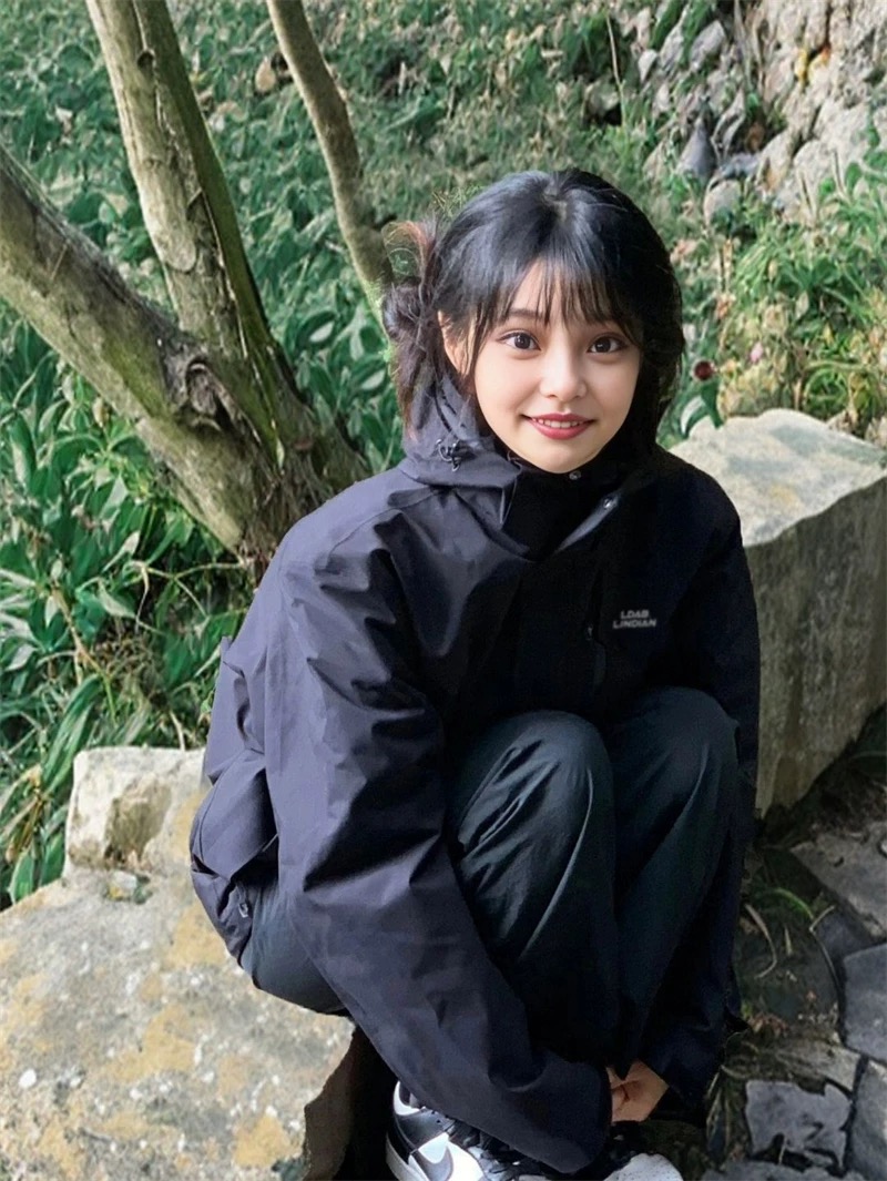 黑色衝鋒衣外套女秋冬vintage美式復古寬鬆休閒工裝夾克上衣潮