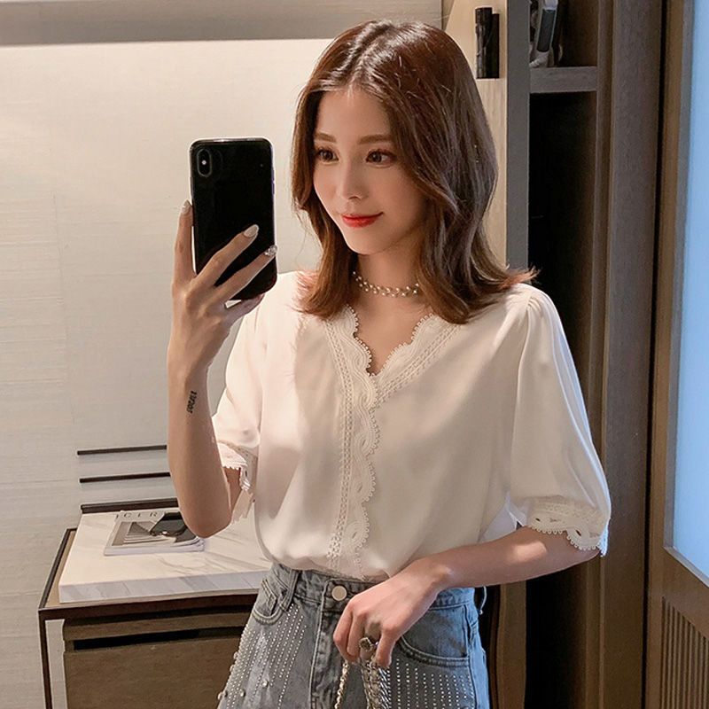 2025新款很仙的雪紡衫女寬鬆夏季新款時尚