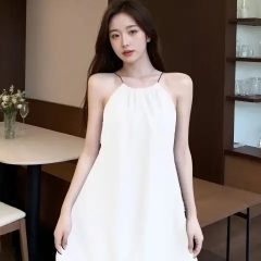 Pure sexy style short skirt for women in summer fashion versatile slim dress Hepburn style high-end suspender skirt