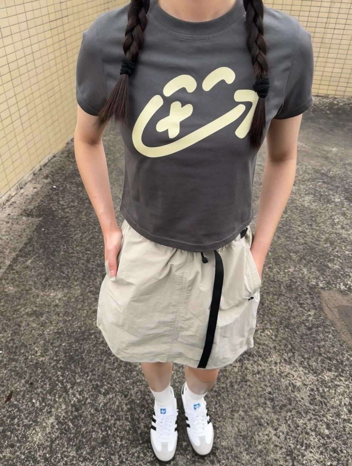 240克廣州面料40支95%棉+5%氨綸後包領修身顯瘦短袖t恤女夏短款