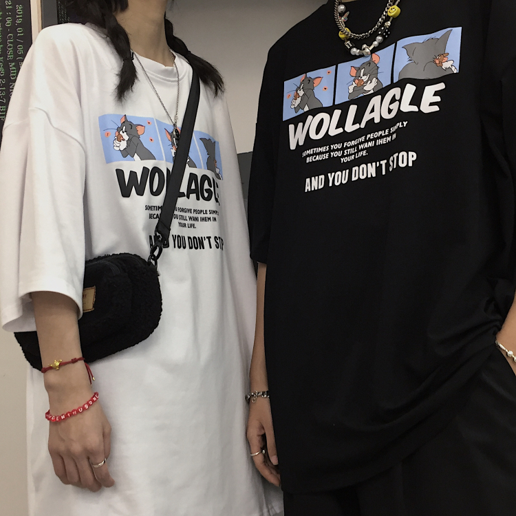 小紅書純棉羅紋領後包領落肩新款T恤百搭款女裝