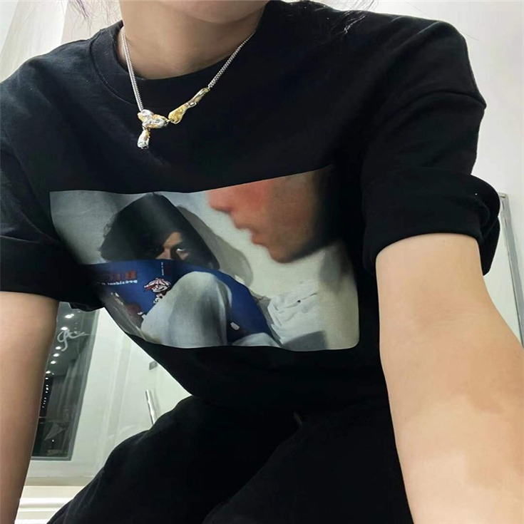 小紅書純棉羅紋領後包領落肩新款T恤百搭款女裝