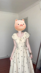 茶歇法式泡泡袖連衣裙子女裝夏季2025新款小個子收腰氣質碎花長裙