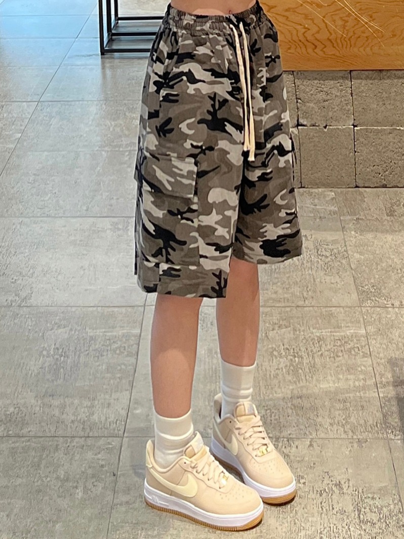 Real shot, cotton watermark, summer work shorts, camouflage five-point pants