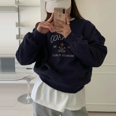 Chic Cec Women's Spring Korean Version Oversized Hoodless Thin Jacket Ins Trendy Student Loose Top Coat