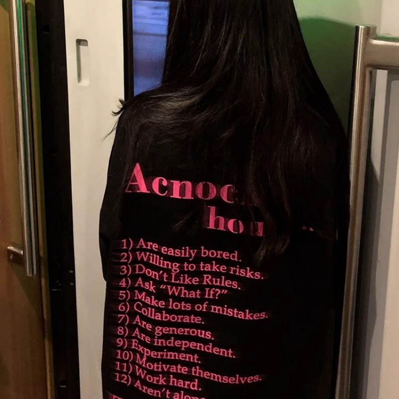 200g combed and tight-fitting sprinkler, pure cotton backpack, spring and summer loose shoulder printed short-sleeved T-shirt