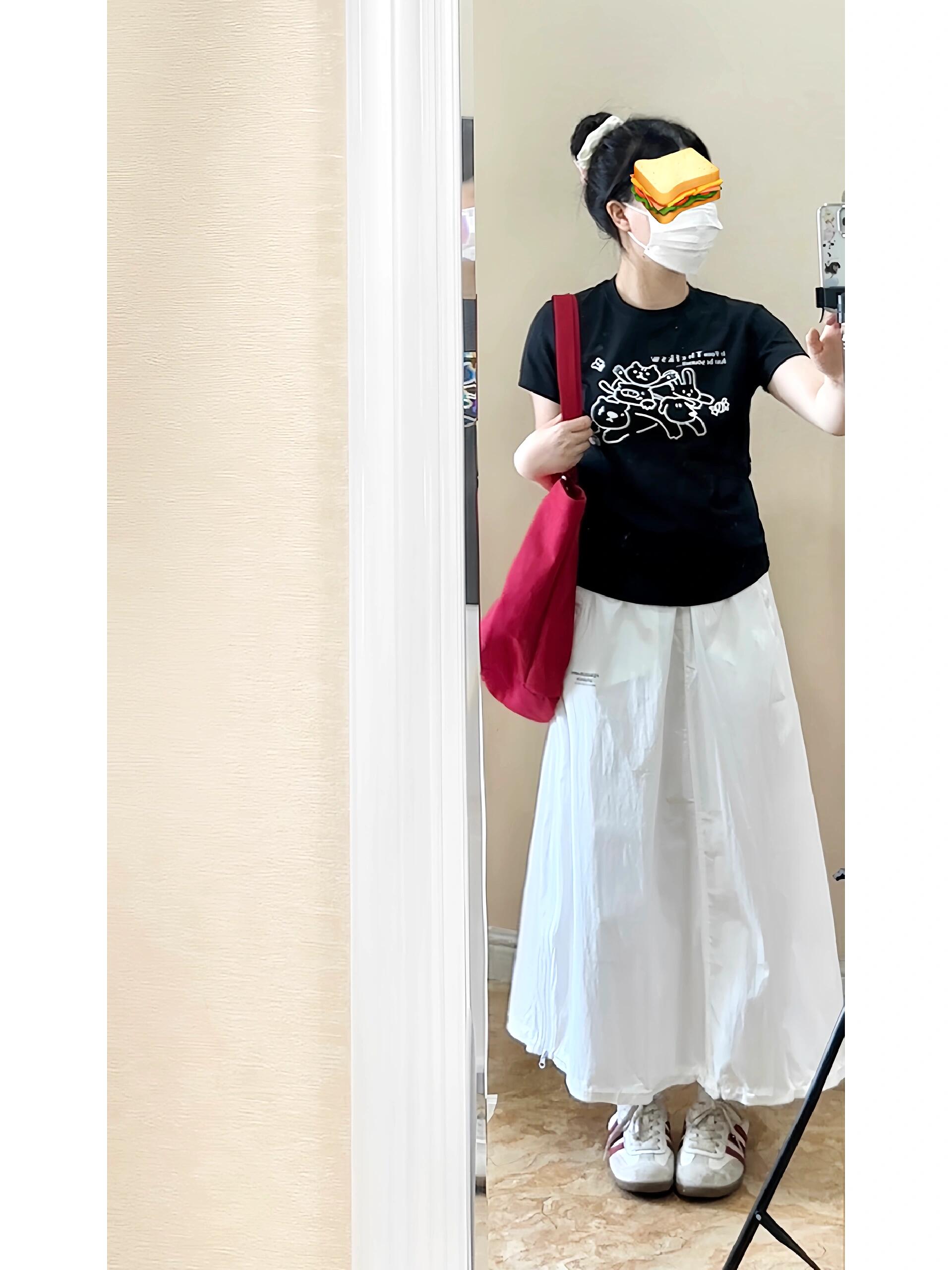 2025 printed front shoulder short-sleeved T-shirt for women in summer new niche American pure cotton slim T-shirt top