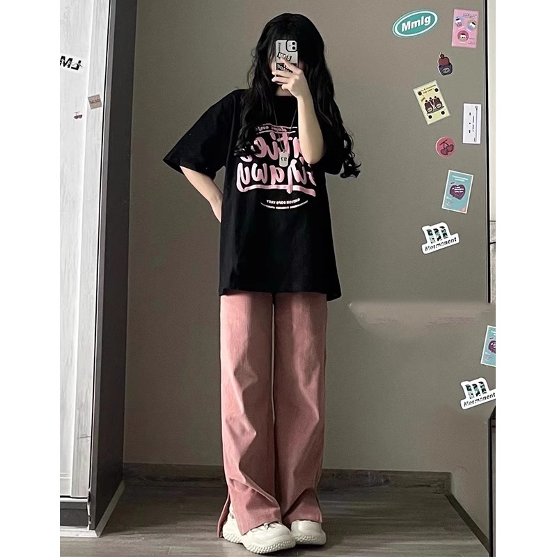 Korean chic2025 summer new short-sleeved T-shirt for women Japanese and Korean trendy printed tops for women\Not changing