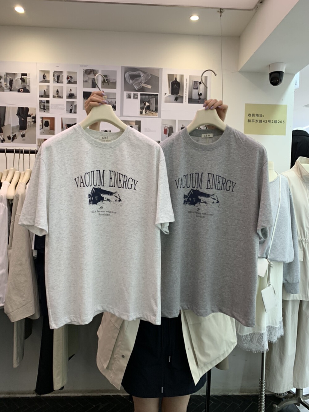200g combed and tight-fitting sprinkler, pure cotton backpack, spring and summer loose shoulder printed short-sleeved T-shirt