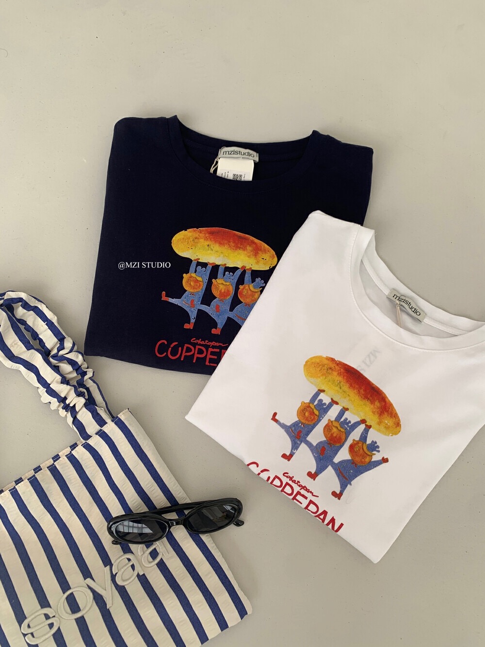 200g combed and tight-fitting sprinkler, pure cotton backpack, spring and summer loose shoulder printed short-sleeved T-shirt