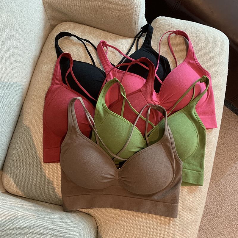Real shot, solid color, age-reducing sweet and versatile atmosphere, beautiful back short suspender vest