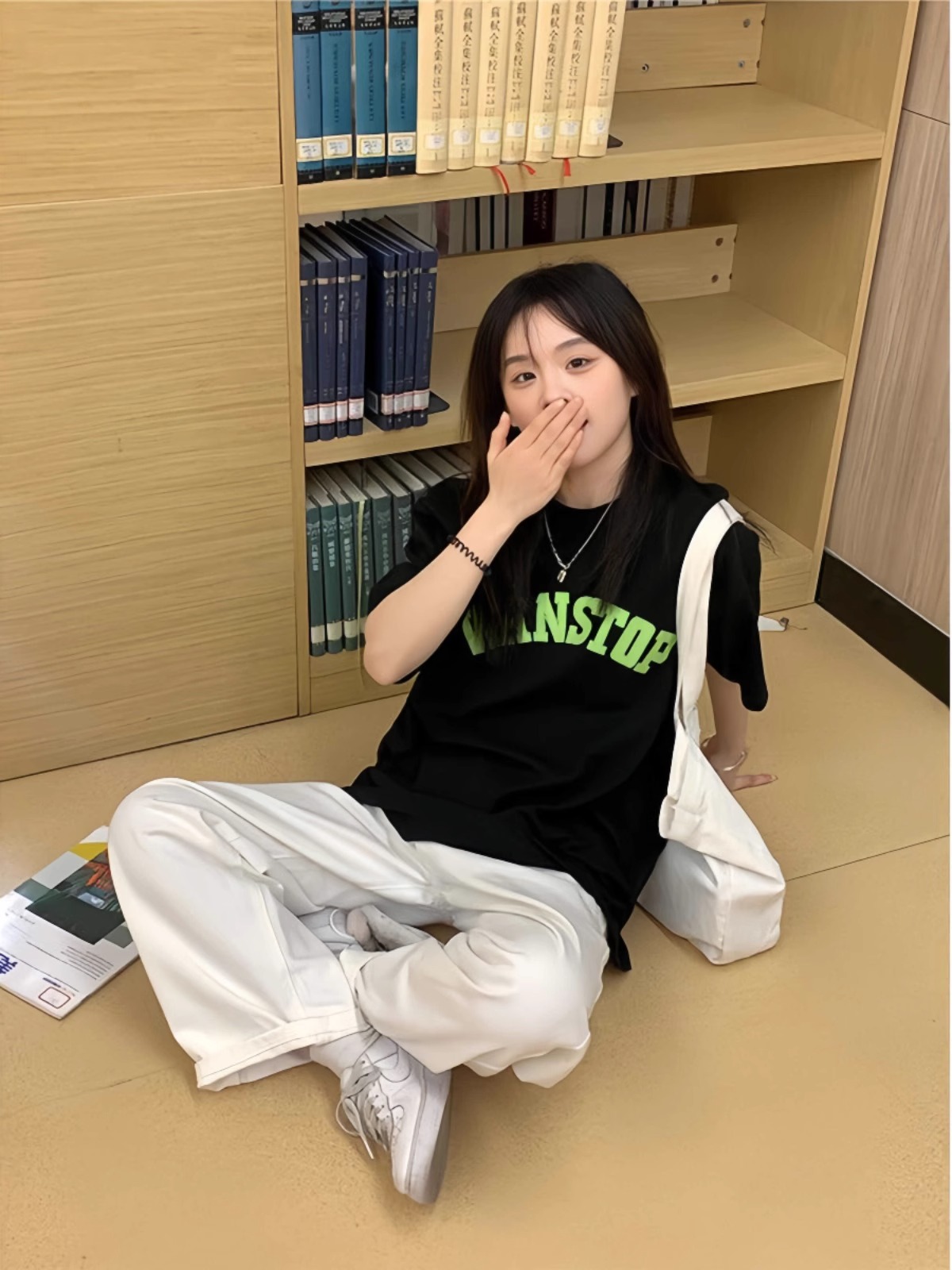 Korean chic2025 summer new short-sleeved T-shirt for women Japanese and Korean trendy printed tops for women\Not changing