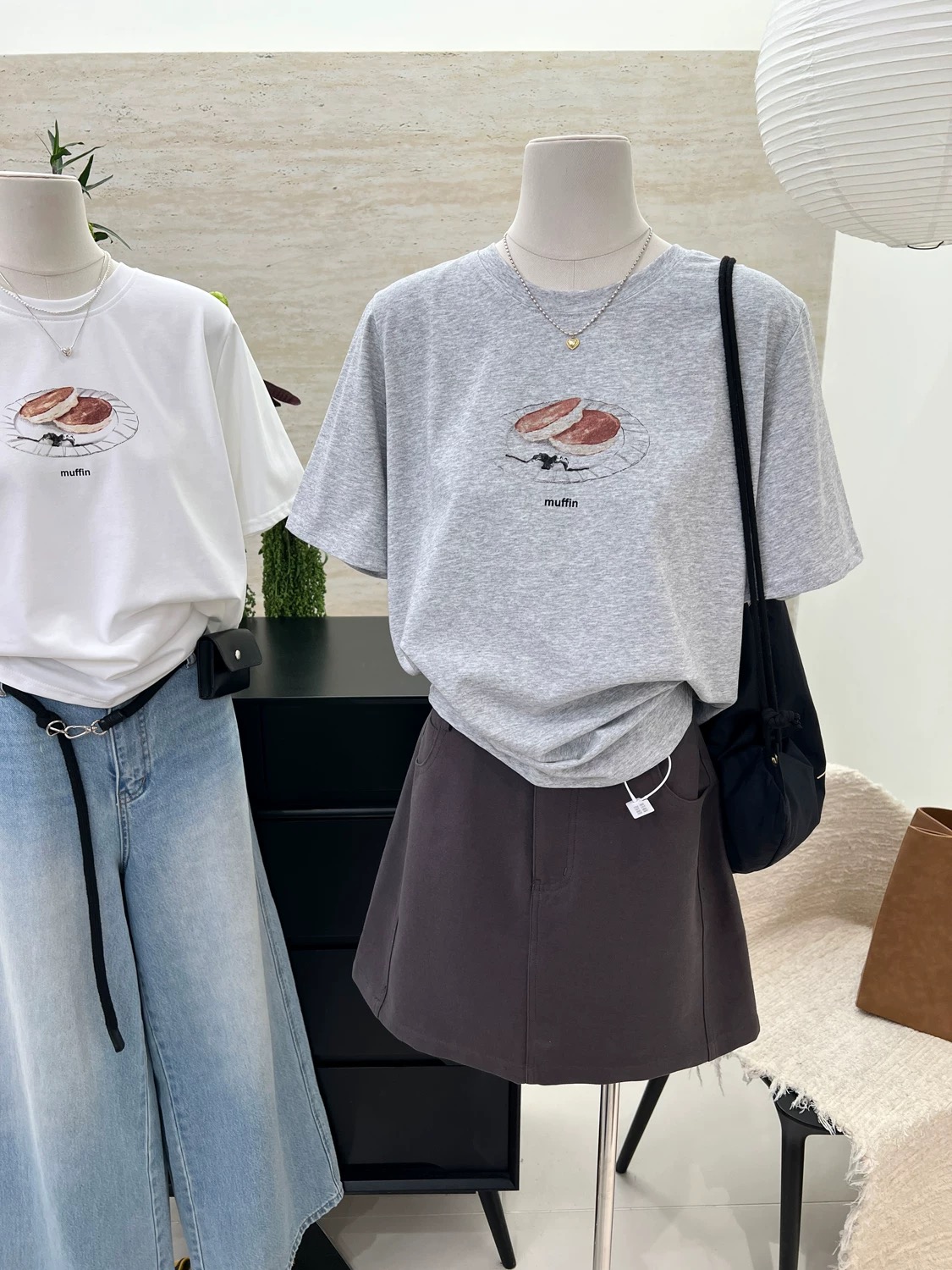 200g combed and tight-fitting sprinkler, pure cotton backpack, spring and summer loose shoulder printed short-sleeved T-shirt