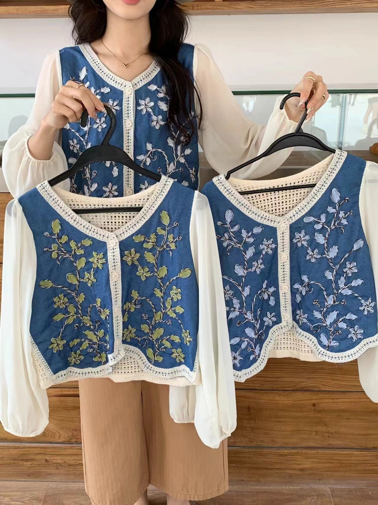 New spring and summer fashion versatile women's top