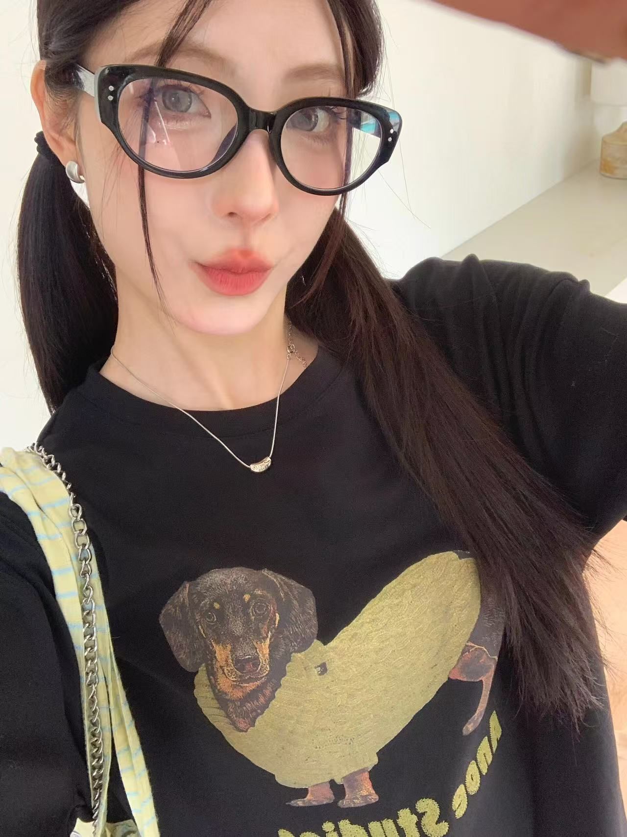200g combed and tight-fitting sprinkler, pure cotton backpack, spring and summer loose shoulder printed short-sleeved T-shirt