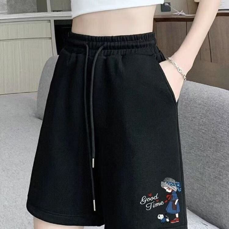 Women's Summer 2025 New Slim Fit Loose Wide Leg Pants, Student Casual Drawstring Jeans Inspired by Instagram