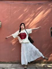 200g combed and tight-fitting sprinkler, pure cotton backpack, spring and summer loose shoulder printed short-sleeved T-shirt