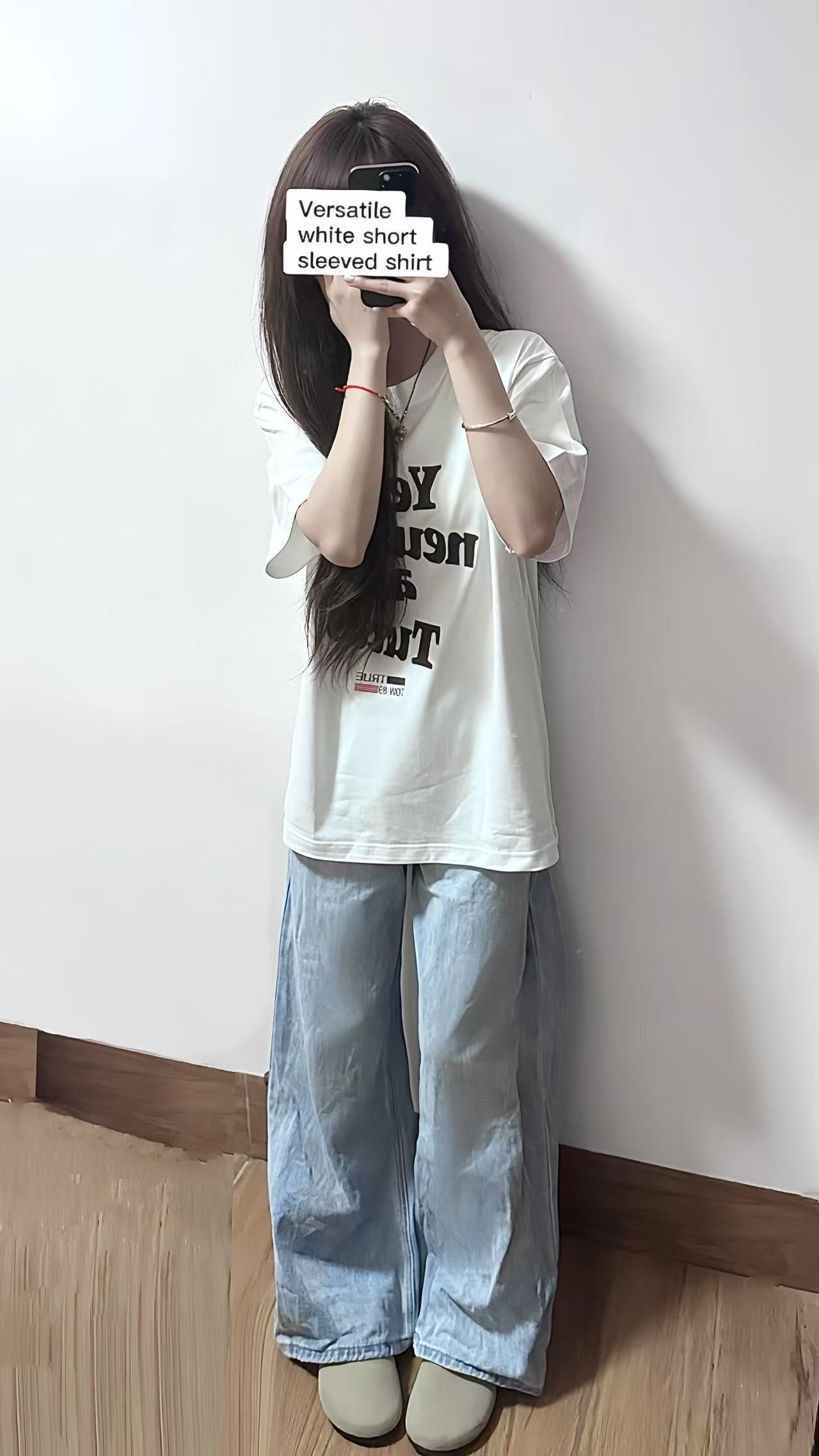 200g combed and tight-fitting sprinkler, pure cotton backpack, spring and summer loose shoulder printed short-sleeved T-shirt