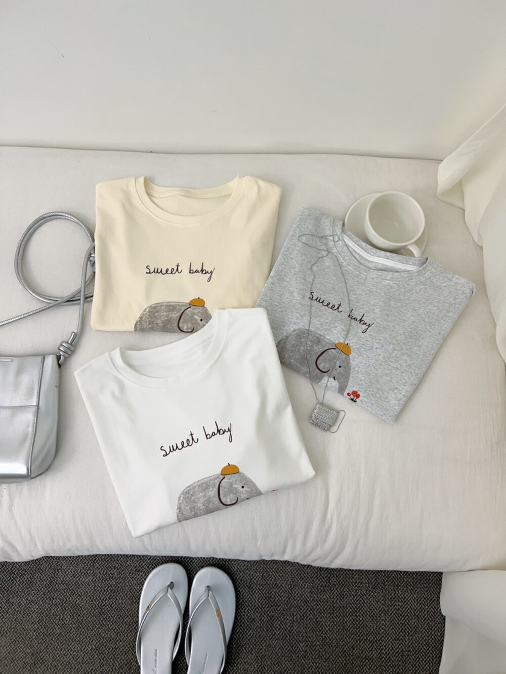 200g combed and tight spun in 2025, pure cotton back bag strip, spring and summer loose shoulder printed short-sleeved T-shirt