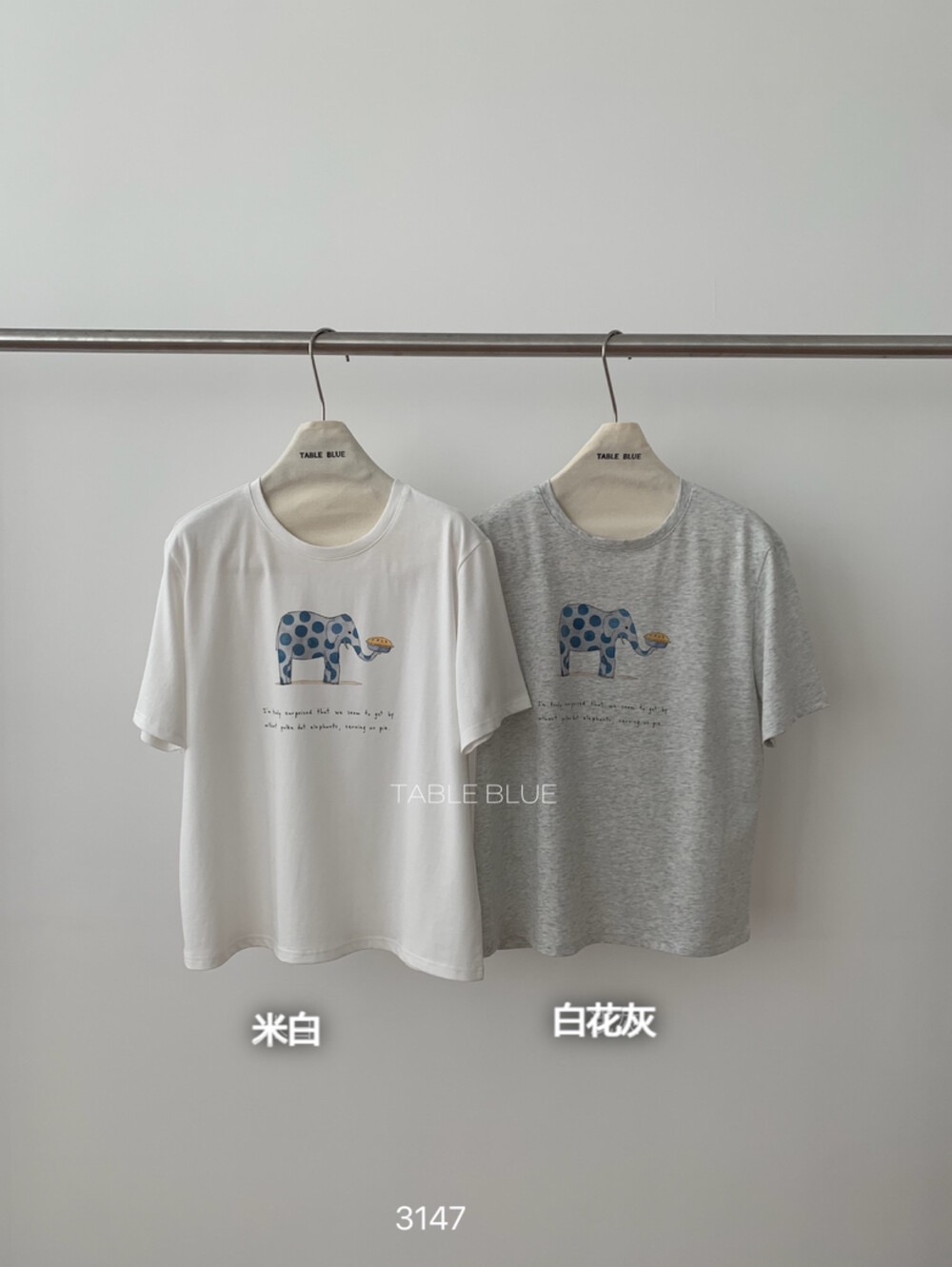 200g combed and tight-fitting sprinkler, pure cotton backpack, spring and summer loose shoulder printed short-sleeved T-shirt