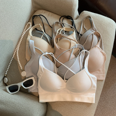 Real shot, age-reducing sweet and versatile atmosphere, beautiful and fashionable niche short suspender vest