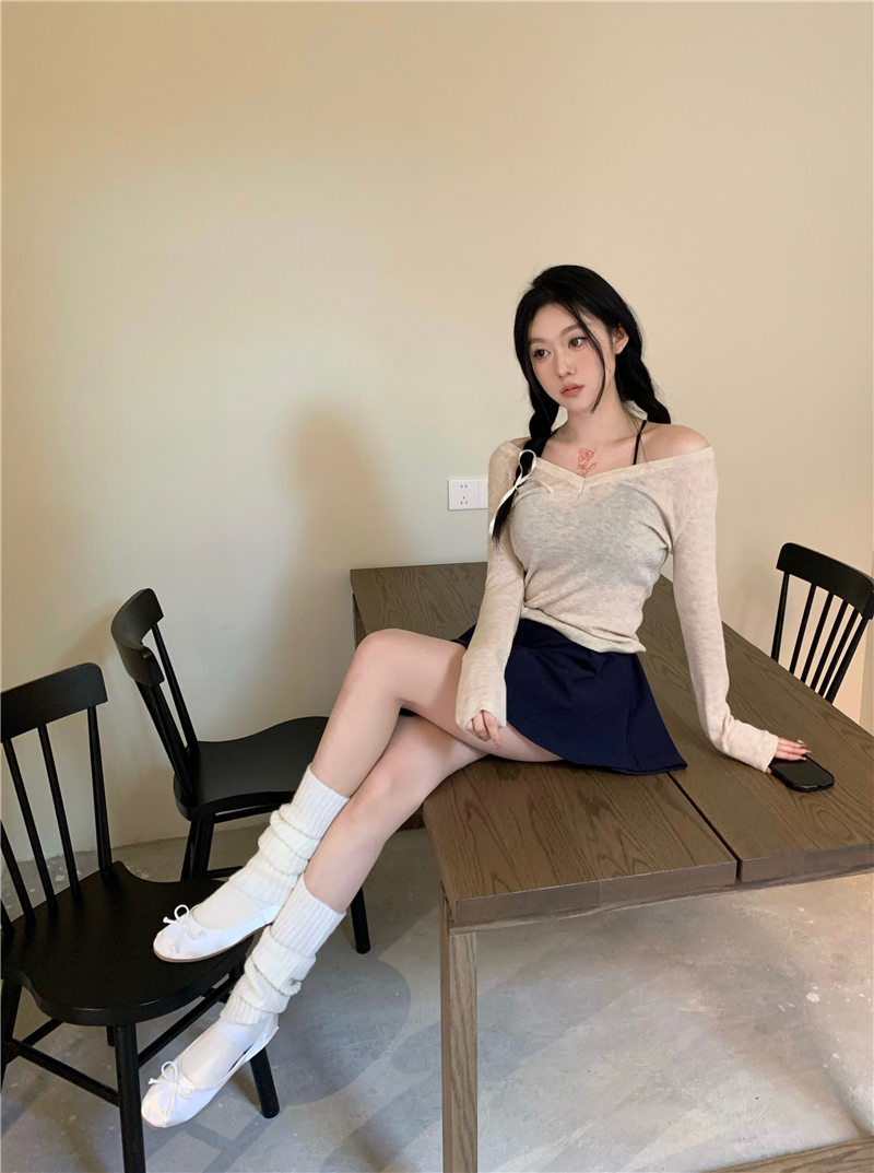 Real-life 25-year new ballet style high-waisted pants skirt A-line skirt slim and versatile short skirt