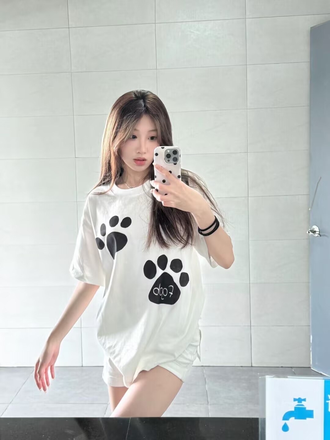 200g combed and tight-fitting sprinkler, pure cotton backpack, spring and summer loose shoulder printed short-sleeved T-shirt