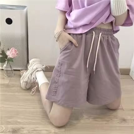 2025年新款魚鱗休閒運動短褲女