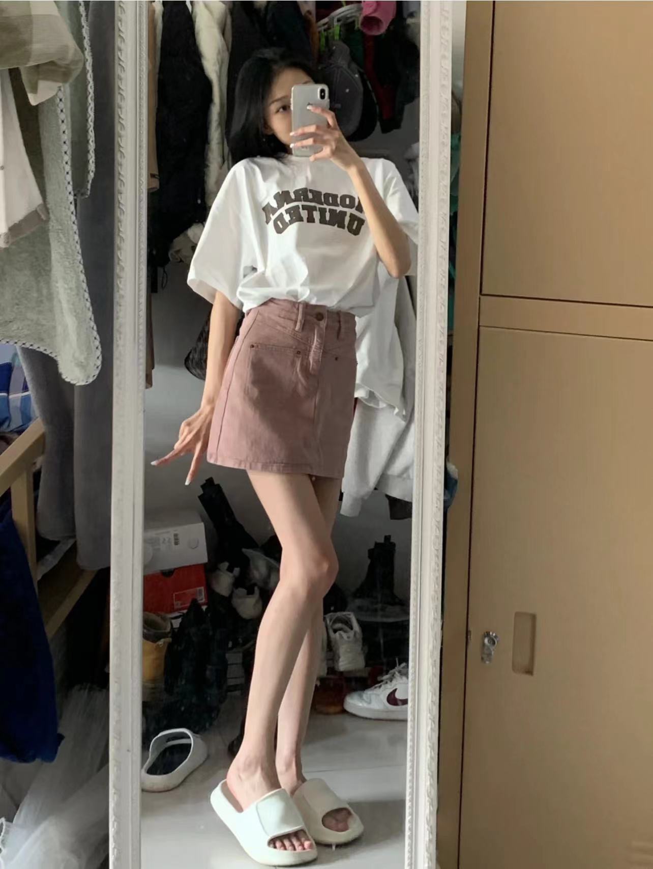 200g combed and tight-fitting sprinkler, pure cotton backpack, spring and summer loose shoulder printed short-sleeved T-shirt