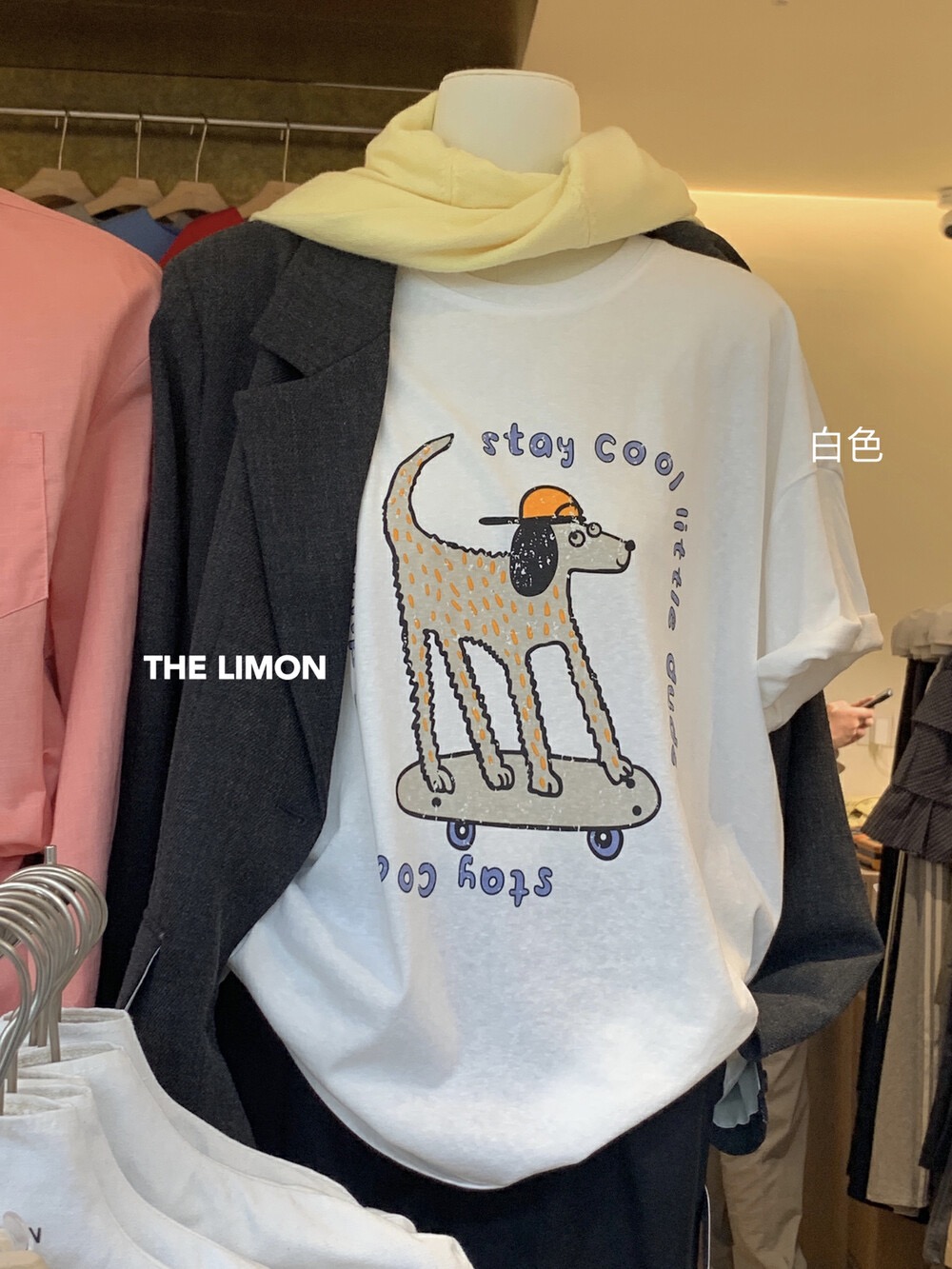 200g combed and tight spun in 2025, pure cotton back bag strip, spring and summer loose shoulder printed short-sleeved T-shirt