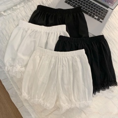 Real shot Sweet and playful pumpkin pants lantern shorts anti-exposure thin style can be worn on the outside with lace base safety pants