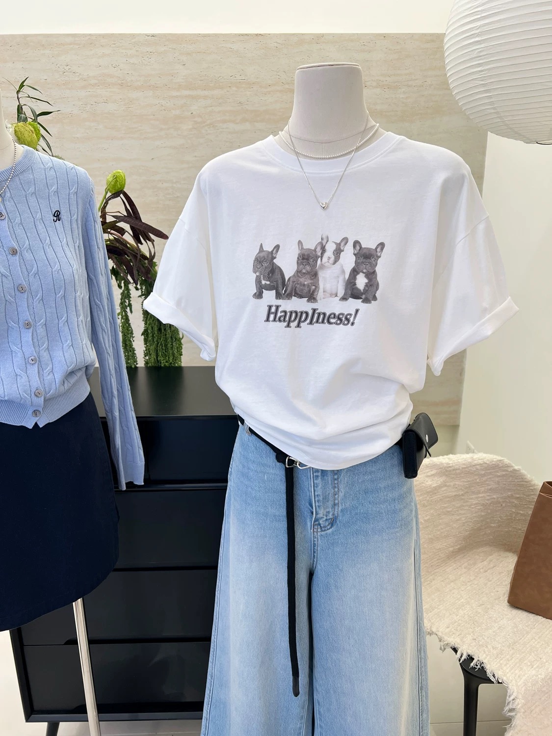 200g combed and tight-fitting sprinkler, pure cotton backpack, spring and summer loose shoulder printed short-sleeved T-shirt