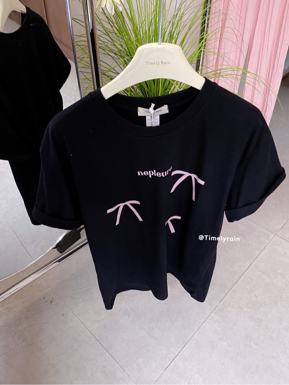 200g combed and tight spun in 2025, pure cotton back bag strip, spring and summer loose shoulder printed short-sleeved T-shirt