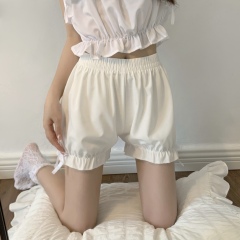 Real shot Sweet and playful pumpkin pants lantern shorts anti-exposure thin style can be worn on the outside with lace base safety pants