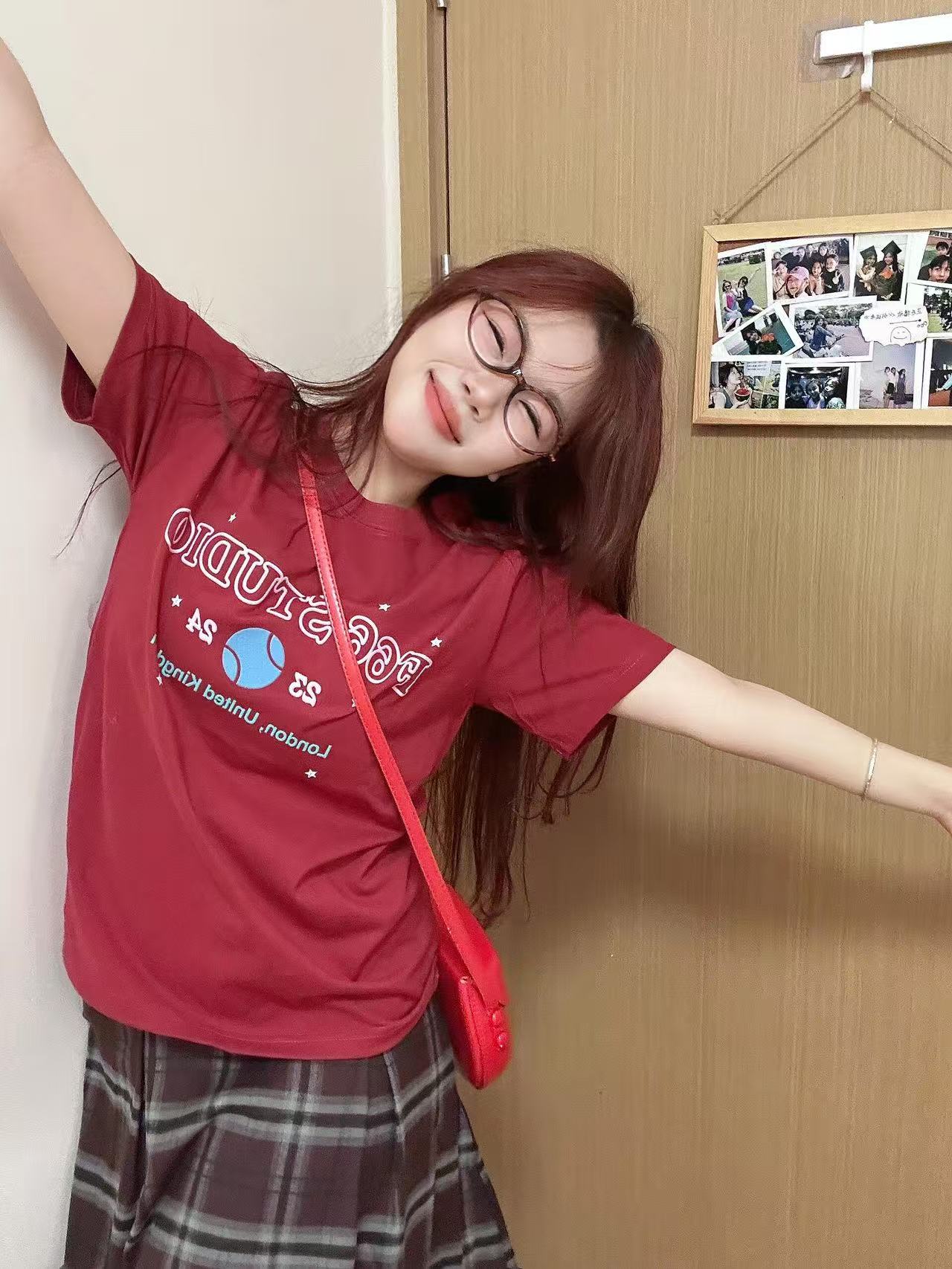 200g combed and tight spun in 2025, pure cotton back bag strip, spring and summer loose shoulder printed short-sleeved T-shirt