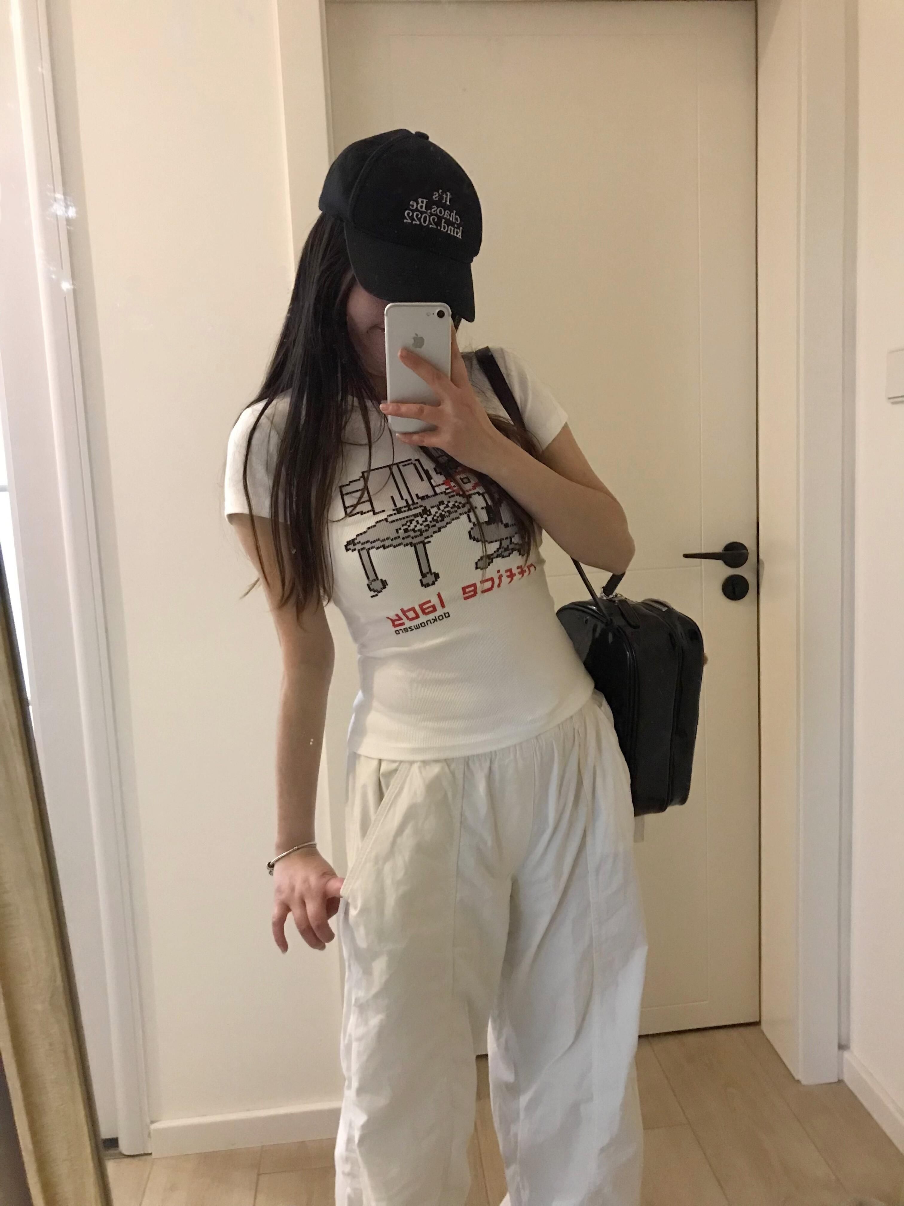 純棉 韓國chic夏季新款韓版修身顯瘦字母印花短袖t恤女百搭上衣潮