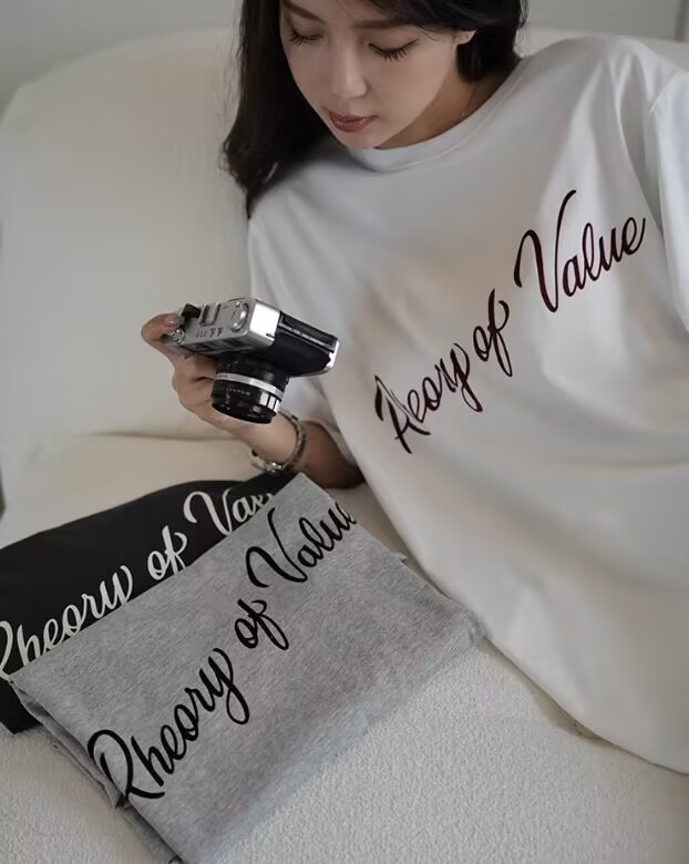 Short-sleeved T-shirt for women loose Korean style ins trendy spring and summer new mid-length half-sleeved top ins trendy