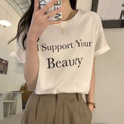 Short-sleeved T-shirt for women loose Korean version ins trendy 2025 spring and summer new mid-length half-sleeved top ins trendy
