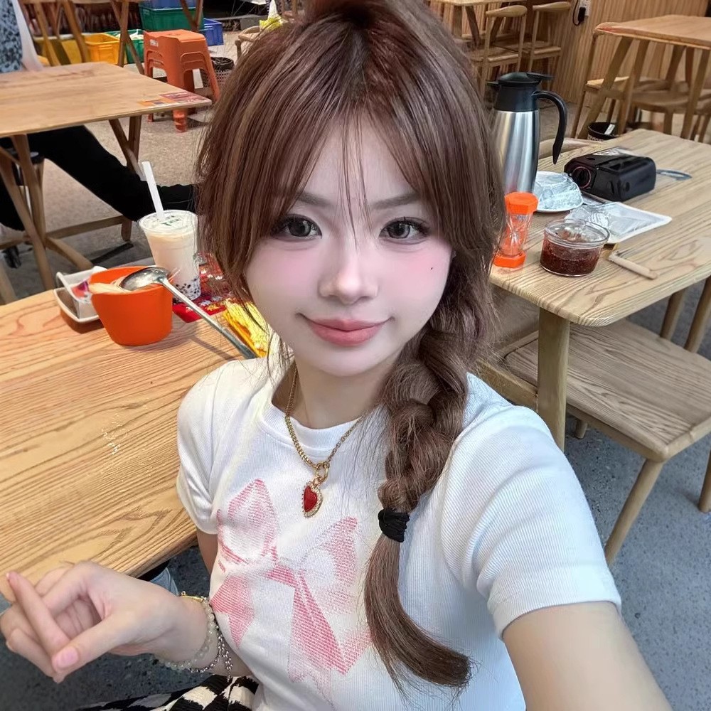 純棉 韓國chic夏季新款韓版修身顯瘦字母印花短袖t恤女百搭上衣潮