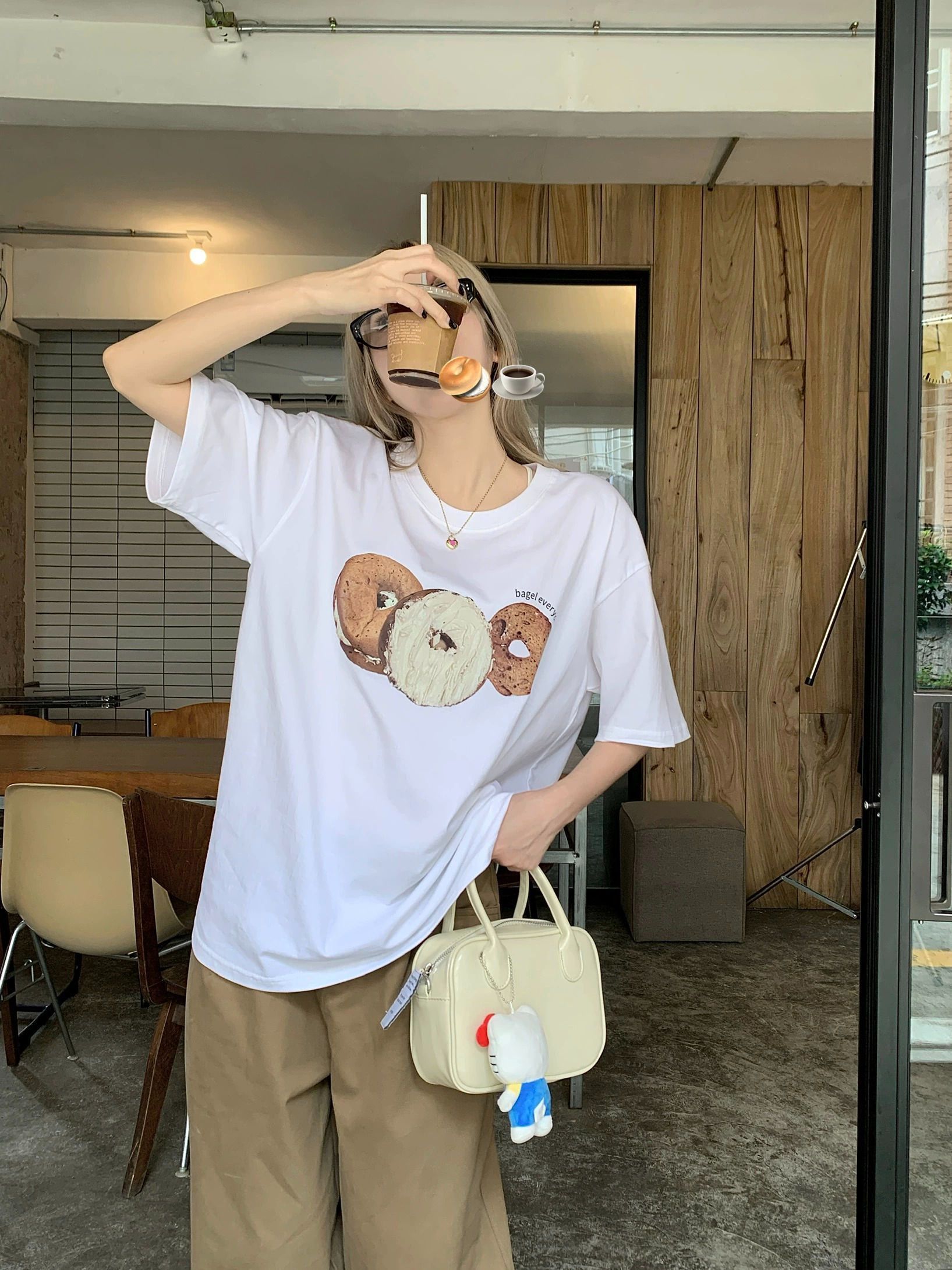 Korean loose lazy Harajuku top chic