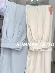 Original nipples three-dimensional waist nipples, nipples, Yamamoto pants, women's 2025 new casual sports pants, white wide-leg pants