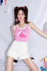 CLOUDSEASON甜心草莓背心女內搭外穿百搭無袖小眾設計感辣妹吊帶