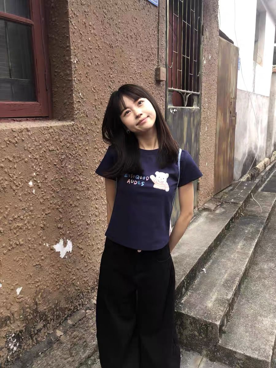 純棉 韓國chic夏季新款韓版修身顯瘦字母印花短袖t恤女百搭上衣潮