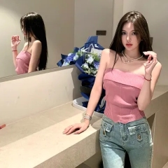 氧氣抹胸三色肌理感修身性感顯瘦坑條內搭抹胸上衣