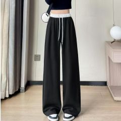 American black sweatpants spring, autumn and winter 2025 new loose casual sweatpants tall drooping wide-leg pants