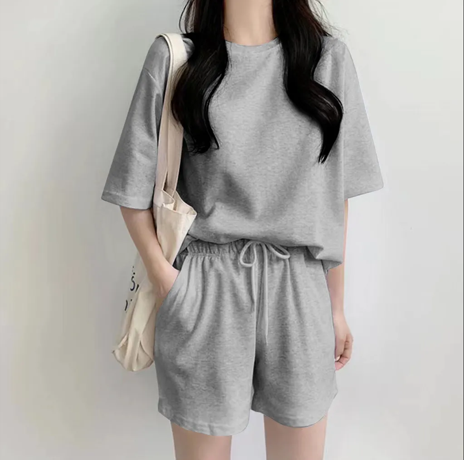 Summer trend new large size loose European casual shorts shorts sports style home suit for women